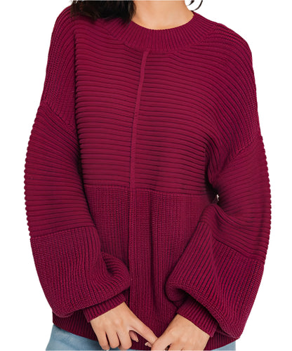 Ribbed Knitted Sweater